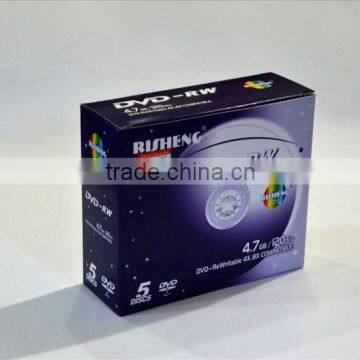 4.7GB 120min 120mm rewritable DVD-RW