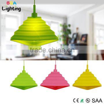 New products light Silicone pendant lamp parts with colorful braided wire