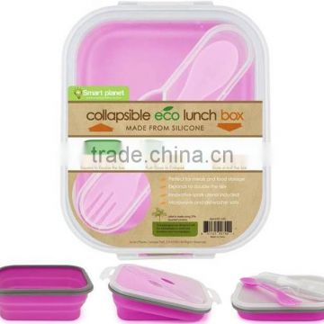 hot selling portable collapsible silicone lunch box/silicone bowl with cover