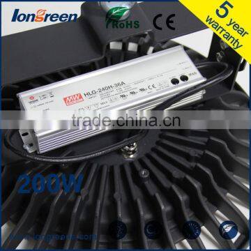 200w led high bay light 120lm/w Lumileds Luxeon warehouse UFO LED high bay light with 5 year warranty