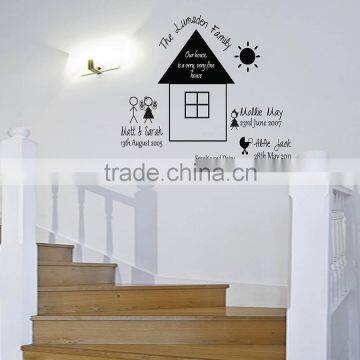 Lovely house wall stickers