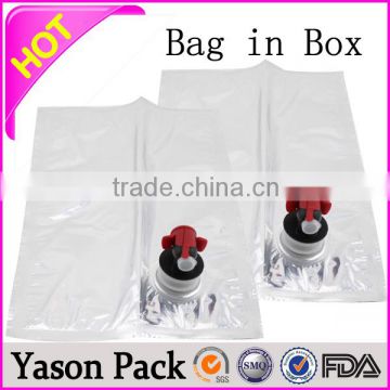 Yason bag in box for dairy products aseptic packaging 20l bag in box wine bag in box