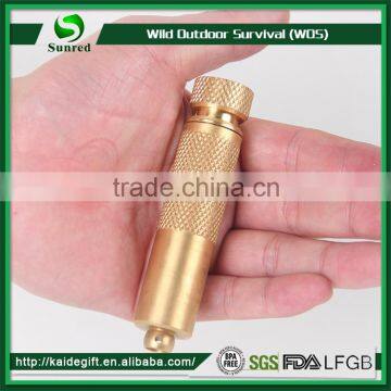High Quality Mini Brass Waterproof Pill Match Box Compass Medicine Pill Bottles Outdoor Camping First Aid Cartridge Edc