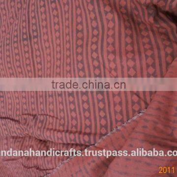 PURE HAND BLOCK PRINT COTTON DUCK FABRIC MANUFACTURE