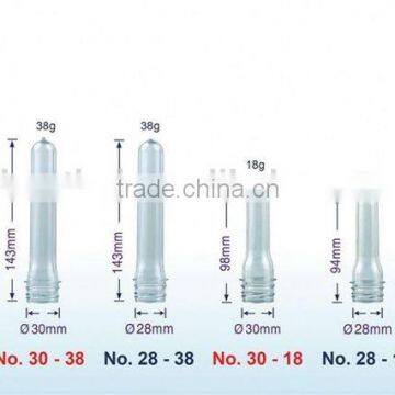 28mm18g Pco neck pet preform /water bottle preform/ pet preform bottle