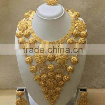 Gold Beaded Jewelry Necklace