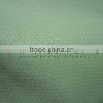 270T green nylon taffeta jacquard plaid fabric