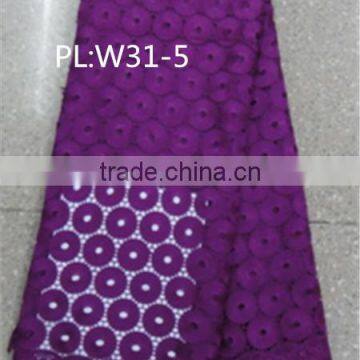 2015 Best Selling 100 % Polyester Fabric and Textile Embroidery Lace for Women Wear