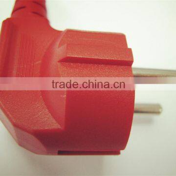 Russian standard 2 pin 16A/250V red russian electrical plug