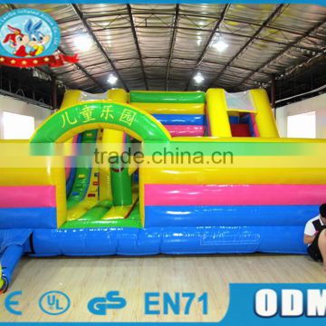 Popular Custome Lanqu Inflatable Obstacle Course Combo for Kids