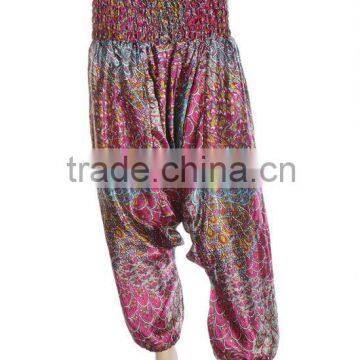 Exclusive Indian Harem Pants, Silk Printed Trousers , Trousers Harem