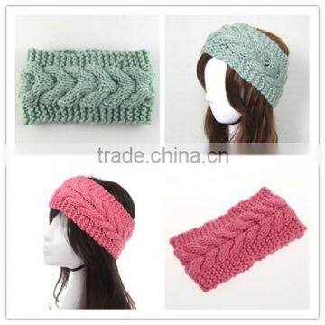 2015 beautiful fashion crochet girls headbands/hairbands