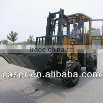 Rough Terrain Forklift with BUCKET with CE, CSR