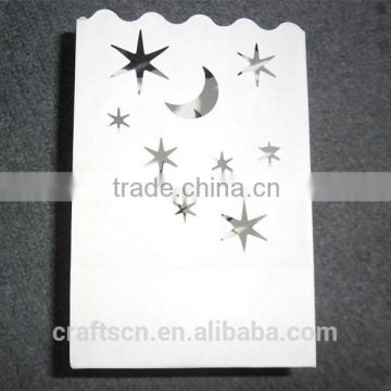 Christmas paper candle lantern with the certificate of EN71