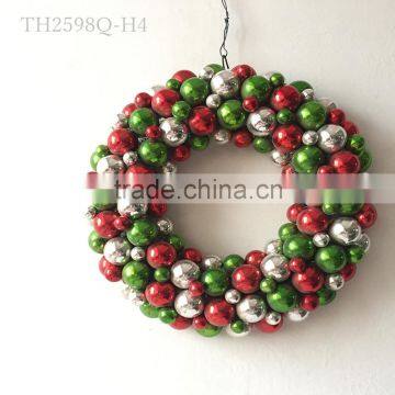 christmas ball wreath with led