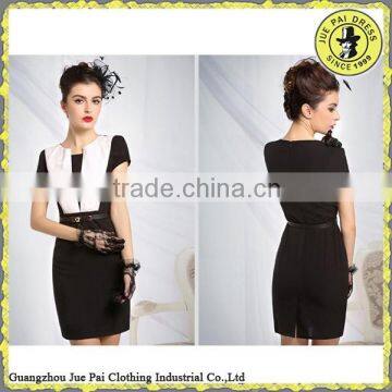 Short Sleeves Elegant Mature Women's Office Uniform photo-3