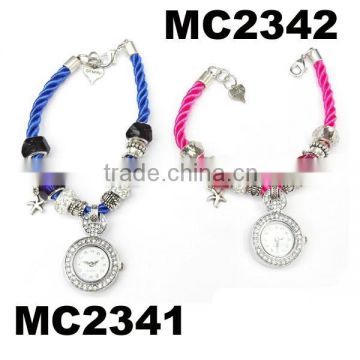 fashion girls beads charms custom watches wholesale