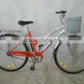 26'' steel single speed city bicycle