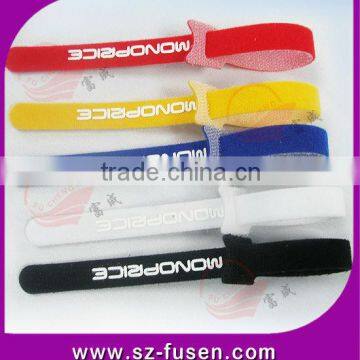 Reusable hook and loop magic cable tie straps