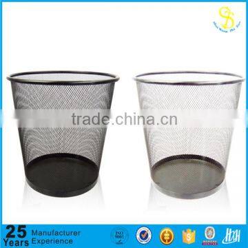 High quality metal mesh trash basket