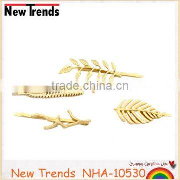 2016 new popular hair accessories various leaf shape clip