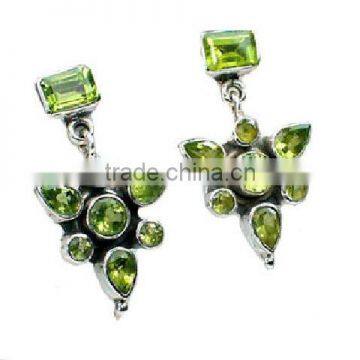 A3113 Sterling Silver Peridot. Earrings, Semiprecious Earrings, online jewellery