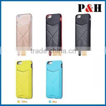 for iphone 6 back cover ,book leather case for iphone 6