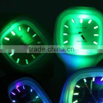 NEW HOT SELLING Square Jelly Quartz Wrist Bracelet Sports Unisex Silicone LED Watch 12colors Choose photo-4