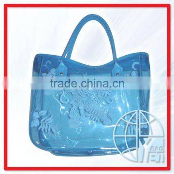 fashion pvc handle bag