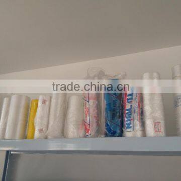 clear HDPE T-shirt bags on roll thickness 12mic