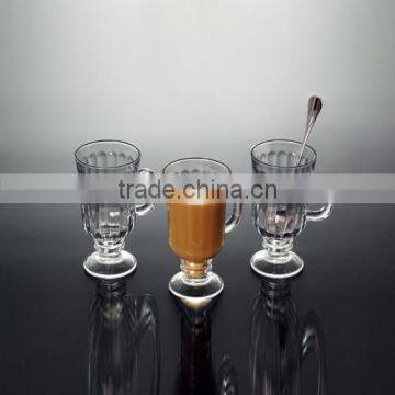 hot sale 3pcs tall glass coffe cups