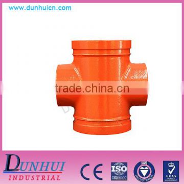 Having all kinds of sizes ductile iron Threaded reducing cross