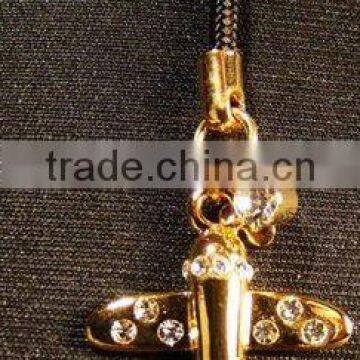 gold plane mobile chain