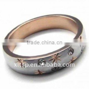 Wedding Ring Crystal Stainless steel Ring Jewelry