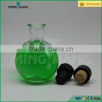 round fragrance aroma diffuser glass bottle with cork