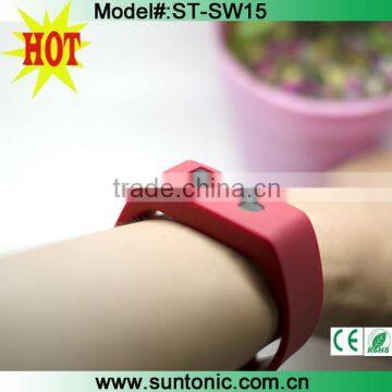 Factory hotselling IPX67 waterproof smart bracelet with touched buttom