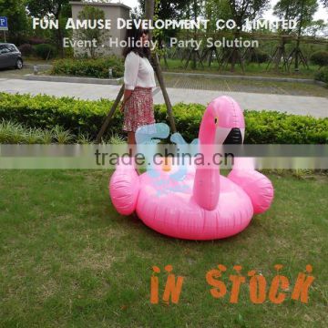 2016 Hot sale 1.5m pvc water floating inflatable flamingo in stock