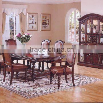 Mesas y sillas americanas Muebles de comedor silla de comedor de madera de alta calidad 2015 de la venta caliente mesa buena