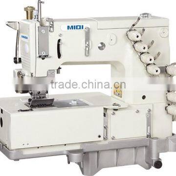 MQ-1508P 1-4 needle flat-bed double chain stitch machine with horizontal looper movement mechanism