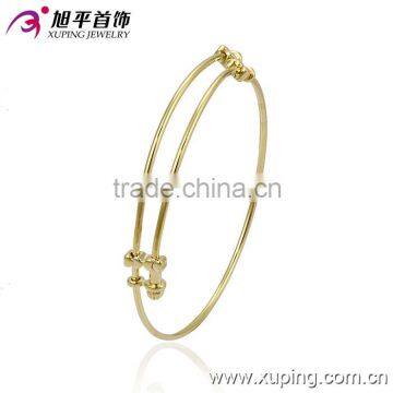 charming gold plated simplebeautiful copper alloy changable bangles