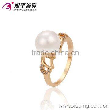 13323 Xuping fashion jewelry China wholesale 18k gold ring designs luxury glass rings charm jewelery for women