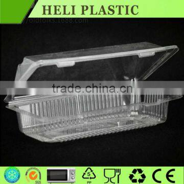 Plastic fruit container for strawberry with lock