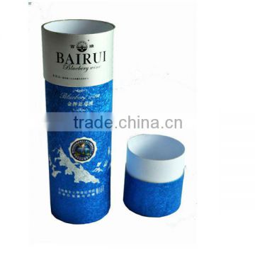 customized Cylinder tube gift box for wine packing