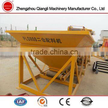 Mini concrete batching machine PLD800 for concrete batching plant