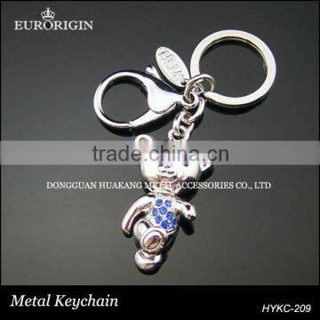 Zinc alloy bear keychain HYKC-209