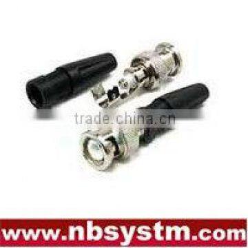 free solder BNC connector/BNC male screw type with plastic tail