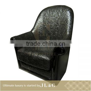 AS12-01 single sofa with solid wood in living room from JL&C luxury furniture new designs 2014 (China supplier)