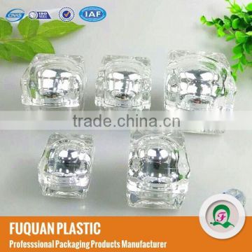 Acrylic cystal 7 days whitening cream square jars