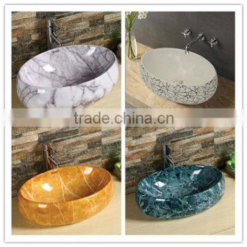 bathroom design color wash basin ceramic stone basin