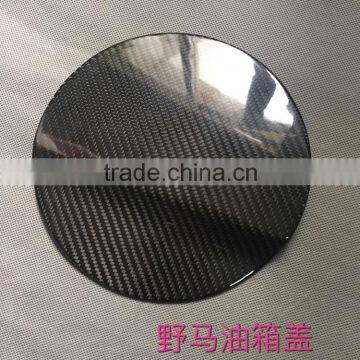 For Ford Mustang 2015UP Carbon Fiber Fuel Tank Cover Gas Cover photo-3